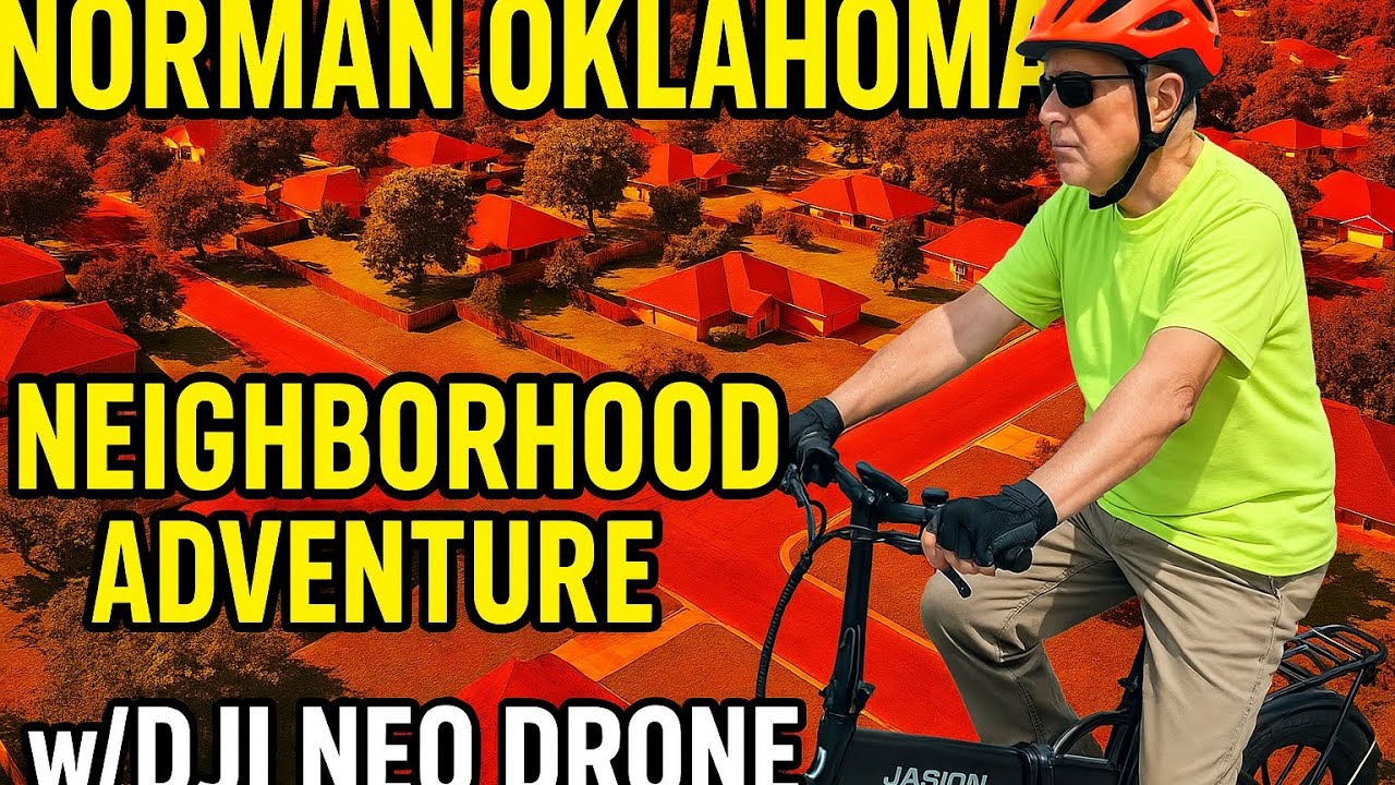 20 Mile E-Bike + Drone Adventure in Norman, Oklahoma