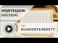 Montessori Material - das Hunderterbrett | MONTESSORI-ONLINE.COM 💚