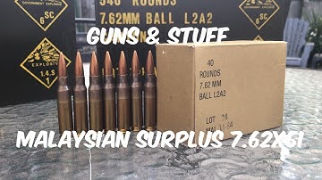 Malaysian Surplus 7.62x51 review (with Chronograph and target cam)