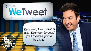 WeTweet: Ebenezer Scrooge, Counting Crows and Mrs. Claus | The Tonight Show Starring Jimmy Fallon
