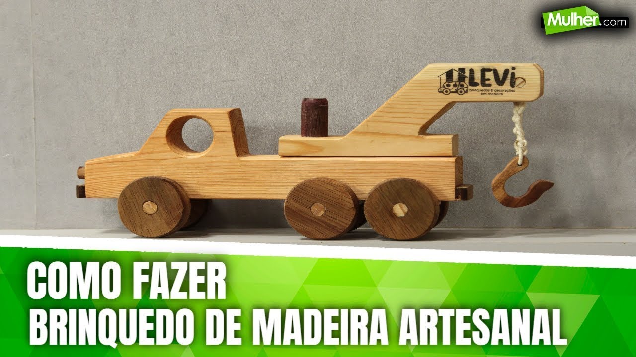 Como fazer brinquedo de madeira artesanal - YouTube