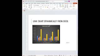 Link Excel Charts Dynamically to PowerPoint