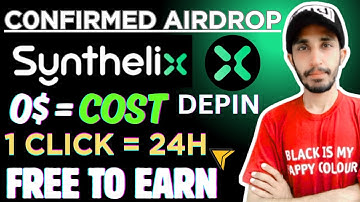 Free airdrop without investment | Synthelix Al Depin #uncoverairdrops #DepinAirdrop #freeairdrops