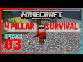Day 03 | New Home ! | 4 Pillar Survival | Minecraft Bedrock | SkyBlock