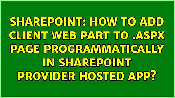 How to add Client Web Part to .aspx page programmatically in SharePoint provider hosted app?