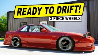 THE S13 240SX IS COMPLETE! New exhaust +3 piece wheel reveal!