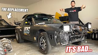 The Wheelie that TOTALED James' 240... (Bent Frame, Firewall & Freedom)