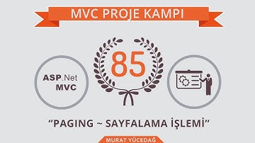 Mvc Proje Kampı 85 Paging ~ Sayfalama İşlemi
