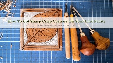 How To Get Sharp Crisp Corners On Your Lino Prints