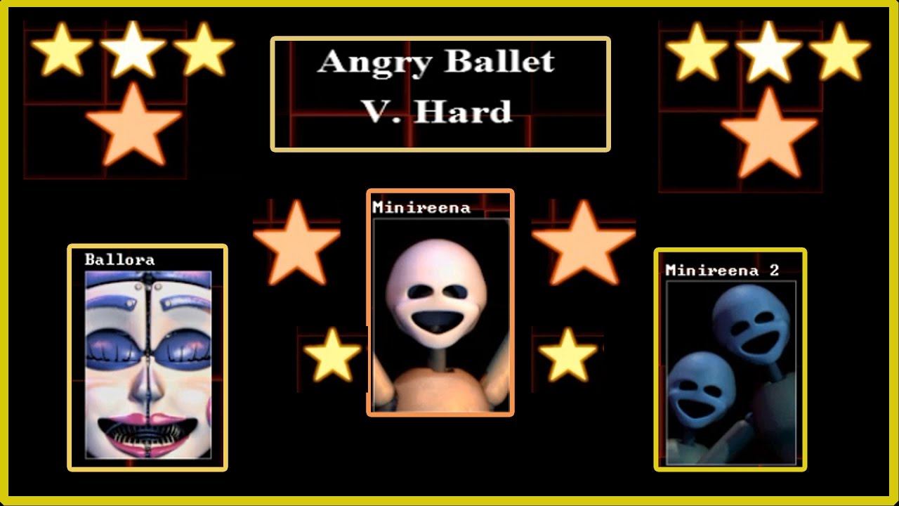 Режим Angry Ballet сложность V.Hard Custom Night Five Nights at Freddy ...