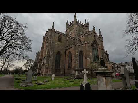 Walking Around Dunfermline Abbey, Fife, Edinburgh - Exploring Scottish History and Architecture