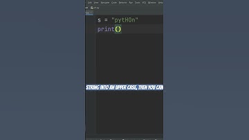 Python code to convert string to uppercase #pythonforbeginners #pythontutorial