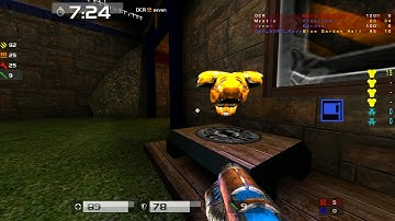 Quake live: Japanese Castles very rare midair rocket