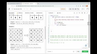 LeetCode 48. Rotate Image - LIVE coding & thought process