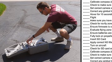 Drone Pre-Flight Checklist (Phantom/Mavic/Spark)