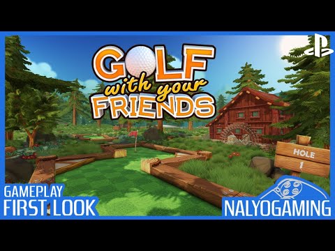 GOLF WITH YOUR FRIENDS, PS4 Gameplay First Look (Online & Offline Gameplay)