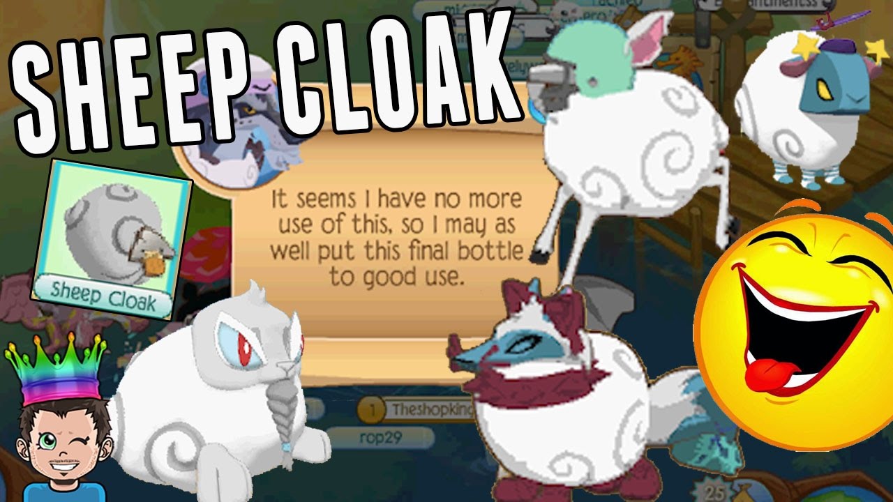The Sheep Cloak Is The Funnest Item Ever In Animal Jam! 🐑 YouTube