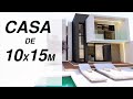 CASA DE 10 X 15 METROS CON PISCINA | HOME DESIGN