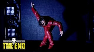 Nakamura makes his entrance for his bout with Austin Aries: NXT TakeOver: The End... on WWE Network