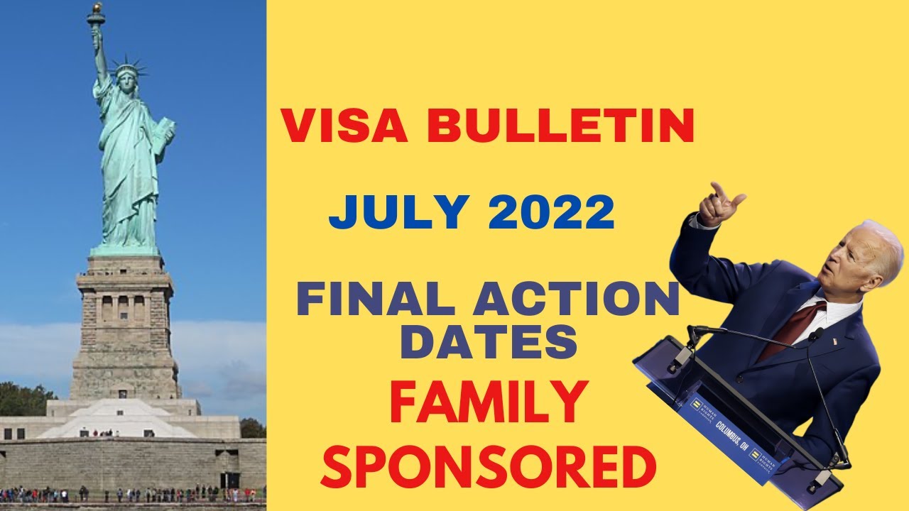 July 2022 Visa Bulletin FAMILYSPONSORED Final Action Dates