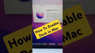 How To Enable Dock Magnification Effect on Mac#windows #apple #laptop #applestore