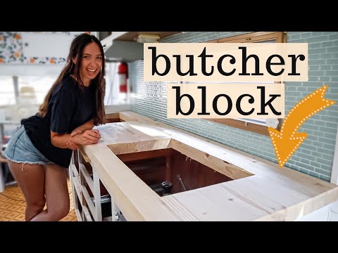 Vídeo: Encimeras De Cocina DIY Butcher Block