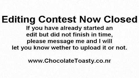 Editing Contest | NOW CLOSED