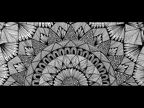 HALF MANDALA - Staedtler Pigment Liner