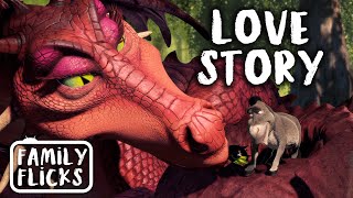 Donkey and Dragon's Love Story | Shrek 2 (2004) | Family Flicks