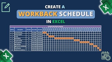 Build Your Workback Schedule in Excel