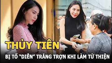 Thuỷ Tiên bị tố “diễn” trắng trợn khi làm từ thiện, Công Vinh tuyên bố bỏ vợ nếu ăn chặn?