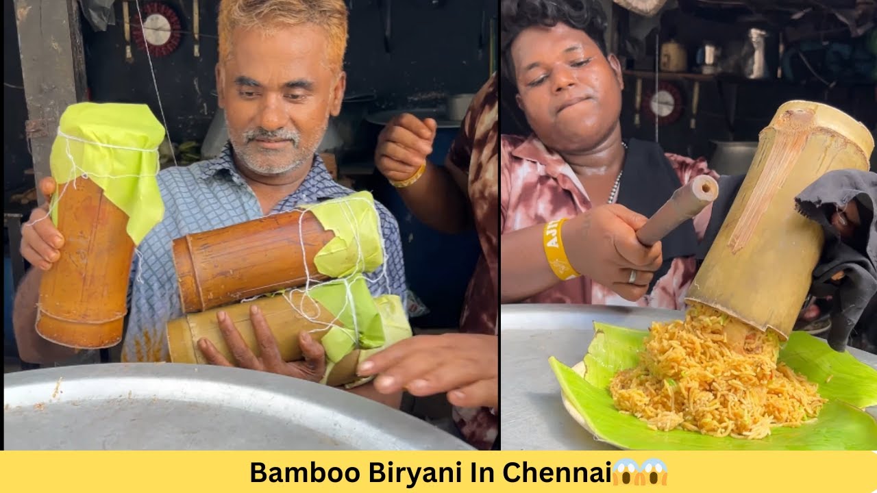 Bamboo Biryani In Chennai😱😱 #biryani - YouTube