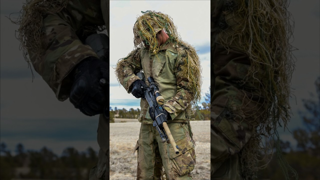 Снайперская подготовка армии США. Тест на стирку маскировочного костюма.