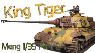 King Tiger  - Part 2 Painting/Weathering - Meng 1/35 Tank Model Build