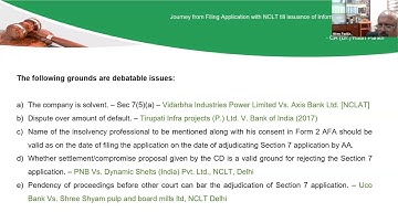 Perspectives on IBC (Series VII) | Journey from filing application with NCLT till issuance of IM