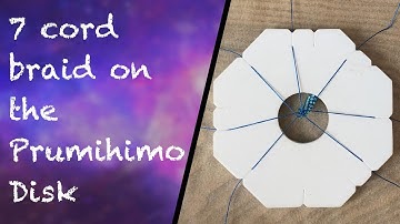 7 cord braid on the Prumihimo Disk