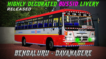 Highly Decorated karnataka ksrtc livery . bussid . kms built mod . cj project & ibs gaming