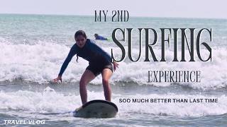 Beginner Surfing in Kuta Bali 🌊 My Progress From Last Time (Real Experience)