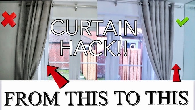 DIY Curtain Hack, Quick Tip, With Toilet Rolls how to get perfect  pleats