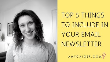 Top 5 Things To Include In Your Email Newsletter