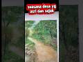 lukisan pemandangan desa