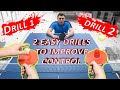 EASY FUN Exercise Drills For Kids Adults Beginner Level NO TABLE TABLE TENNIS PING PONG 