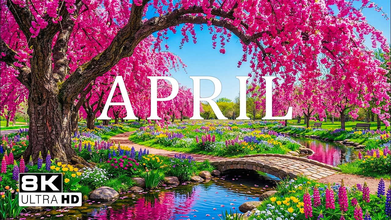 April 2026 – Spring Flowers 8K 🌸 Floral Wonderland, Cherry Blossoms and ...