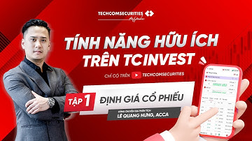 [TÍNH NĂNG HỮU ÍCH TRÊN NỀN TẢNG TCINVEST] TẬP 1: ĐỊNH GIÁ CỔ PHIẾU
