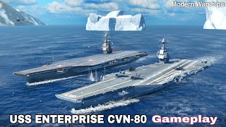 Modern Warships: USS ENTERPRISE (CVN-80) online match gameplay.