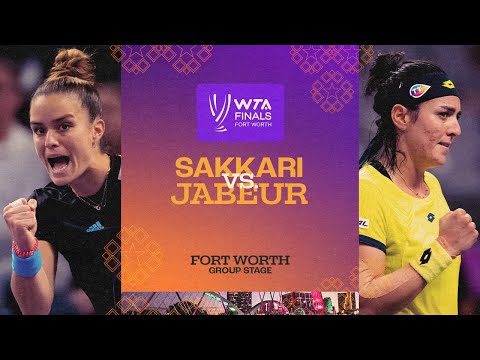 Maria sakkari vs. Ons jabeur | 2022 wta finals group stage | match highlights