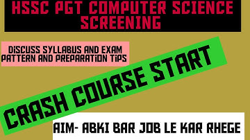 HSSC COMPUTER SCIENCE SCREENING DISCUSS SYLLABUS AND PREPRATION TIPS AND EXAM PATTERN .