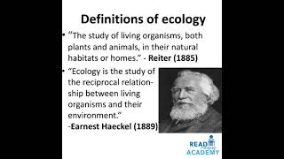# PRINCIPLES OF ECOLOGY-PART-I- # INTRODUCTION TO ECOLOGY AND ECOLOGICAL FACTORS- # CLIMATIC FACTORS