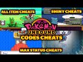 Pokemon Unbound Cheat Codes |(Part 3)| Shiny pokemon | Max Status | All Item Cheats