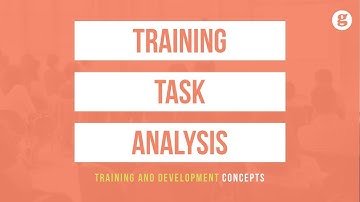 Training: Task Analysis